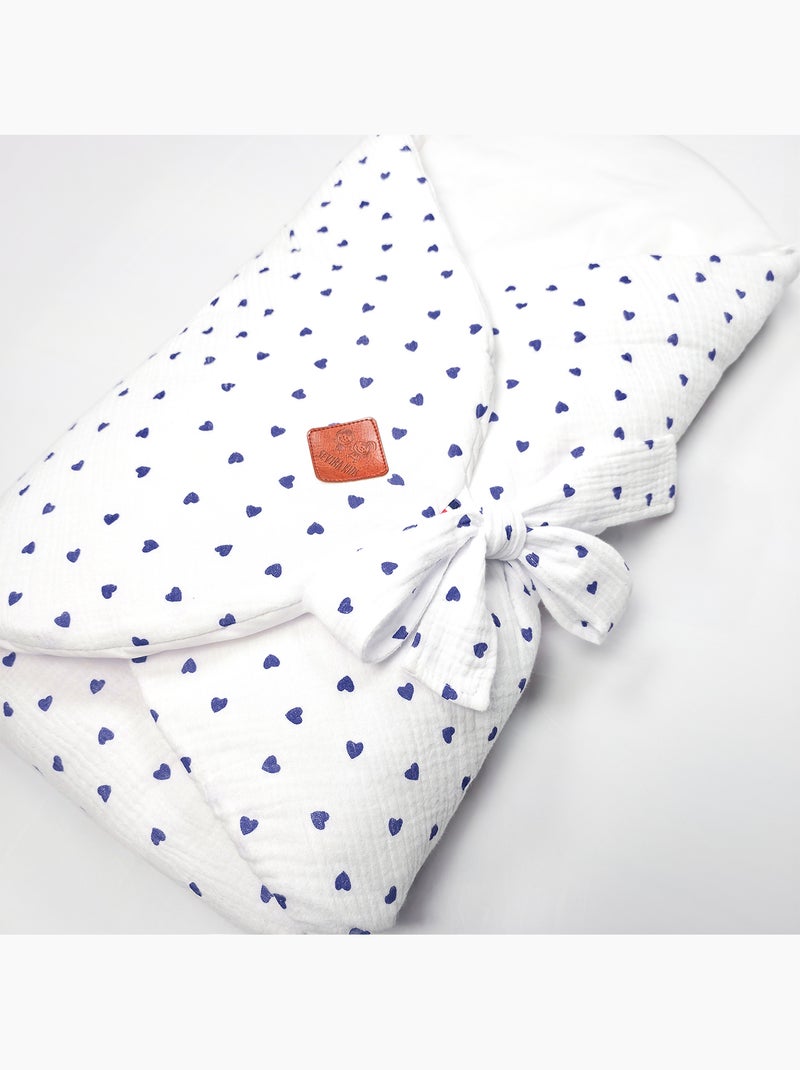 Sacco nanna neonato evolutivo in mussola a doppio strato | SEVIRA KIDS Blu - Kiabi