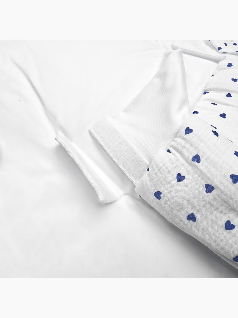 Sacco nanna neonato evolutivo in mussola a doppio strato | SEVIRA KIDS Blu - Kiabi