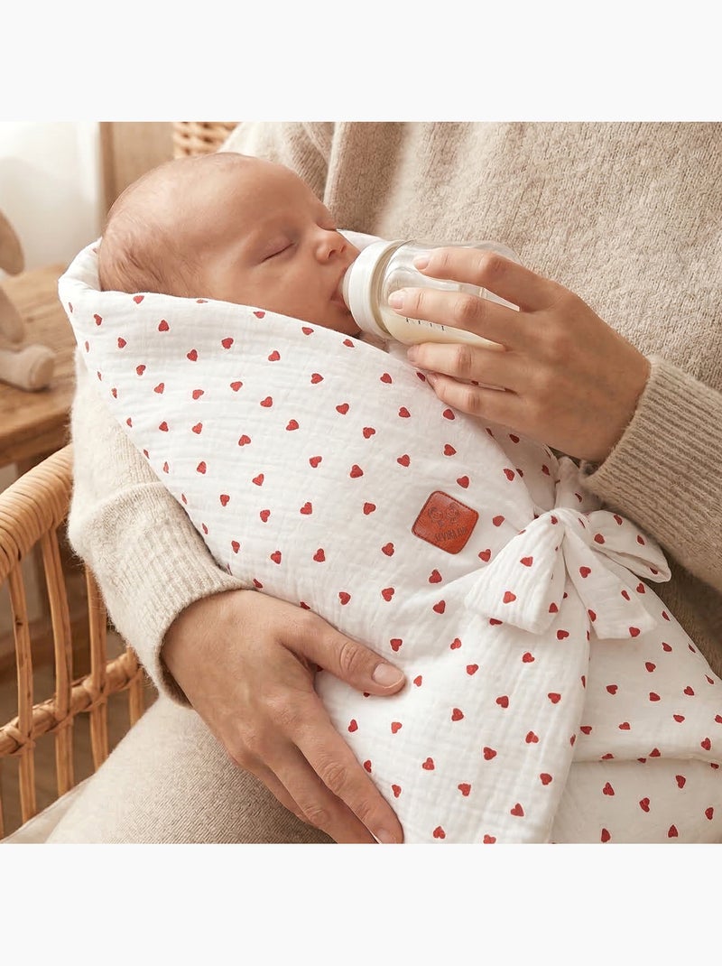 Sacco nanna neonato evolutivo in mussola a doppio strato | SEVIRA KIDS Rosso - Kiabi