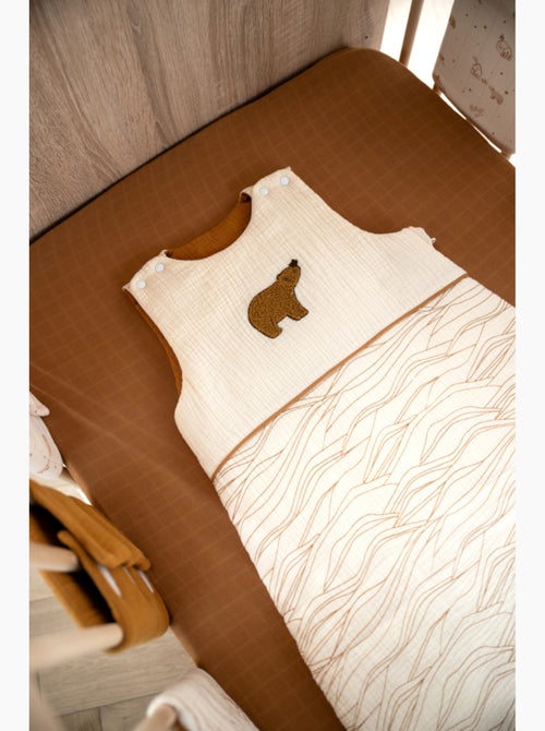 Sacco nanna per bebè patch orso invernale in doppia garza di - SAUTHON - Kiabi