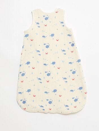 Sacco nanna senza maniche animato in garza di cotone TOG 1