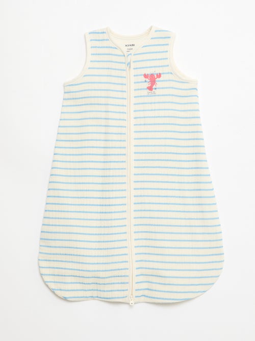 Sacco nanna senza maniche animato in garza di cotone TOG 1 - Kiabi