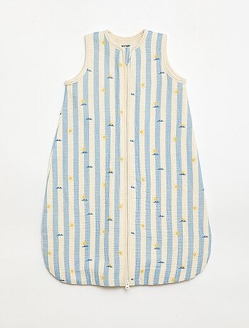 Sacco nanna senza maniche animato in garza di cotone TOG 1