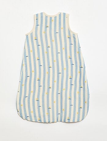 Sacco nanna senza maniche animato in garza di cotone TOG 1