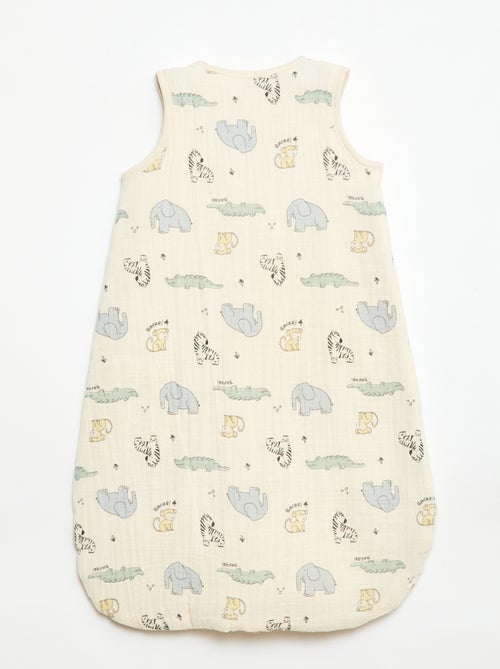 Sacco nanna senza maniche con zip in cotone - Kiabi