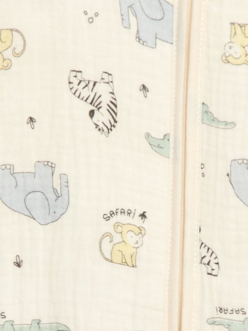 Sacco nanna senza maniche con zip in cotone - Kiabi