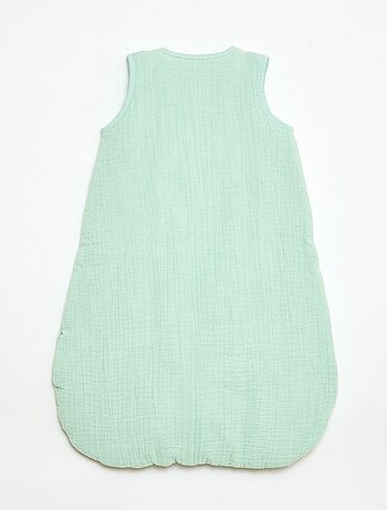 Sacco nanna senza maniche con zip in cotone