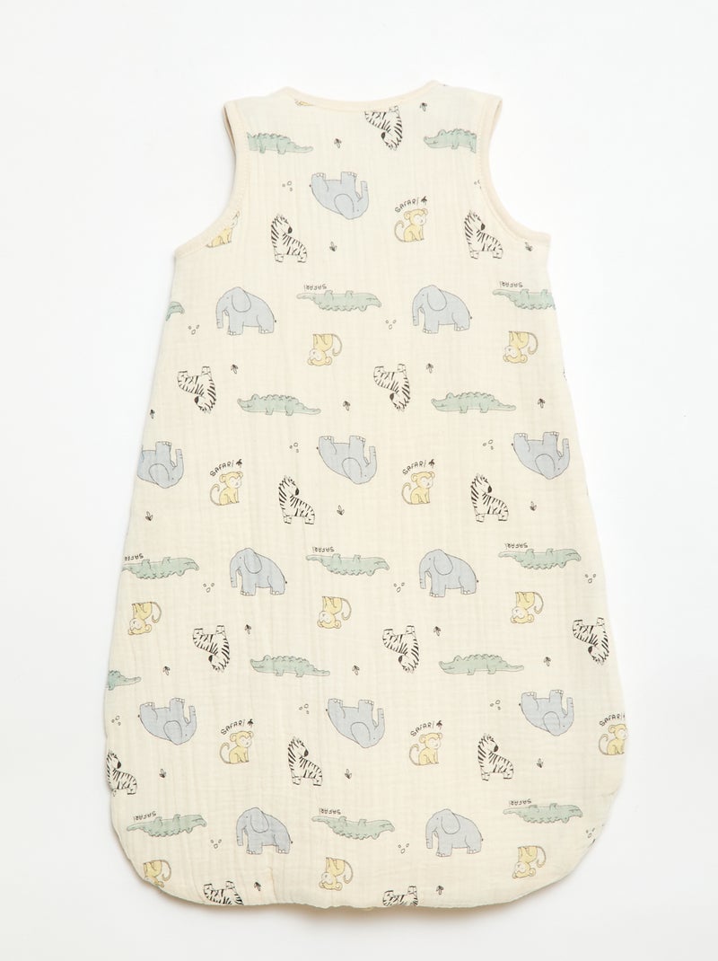 Sacco nanna senza maniche con zip in cotone TOG 2 Beige - Kiabi