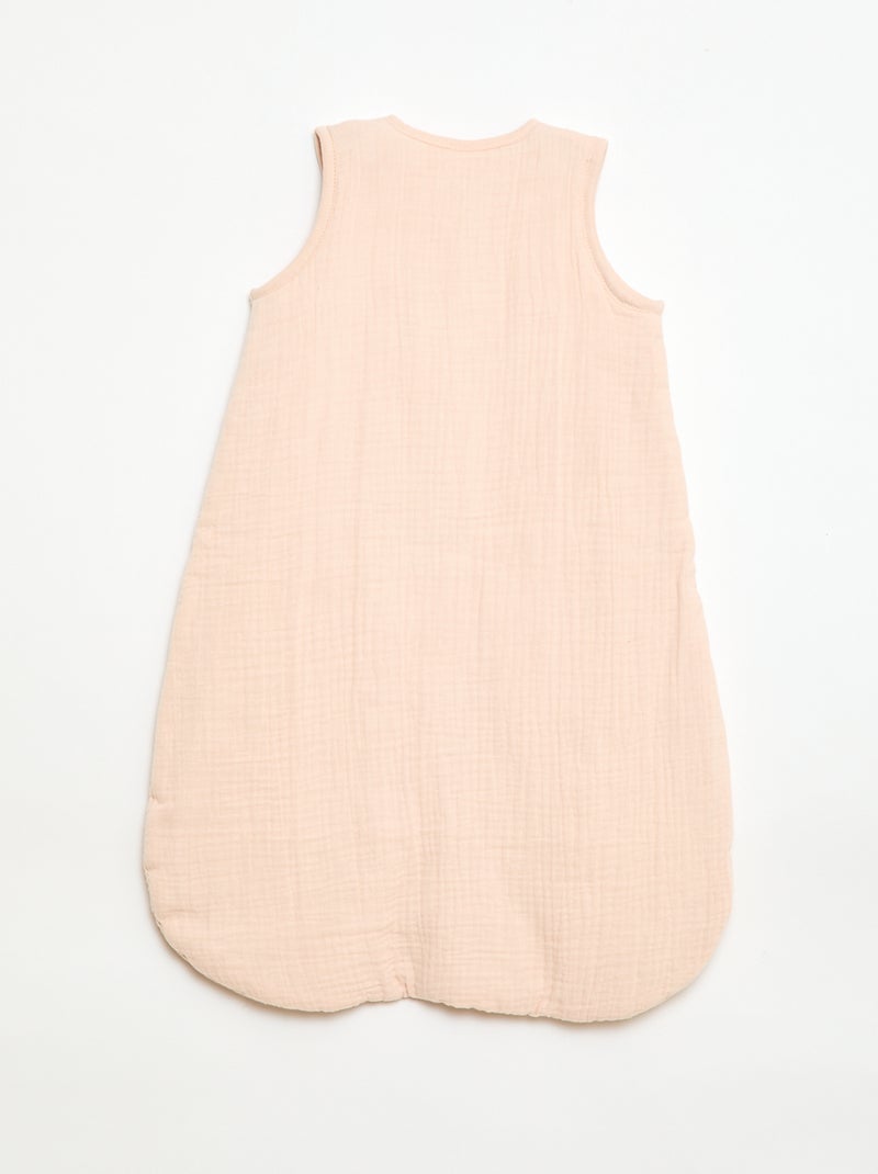 Sacco nanna senza maniche con zip in cotone TOG 2 Rosa - Kiabi