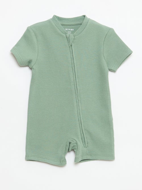 Sacco nanna stile nido d'ape tinta unita con zip - Kiabi