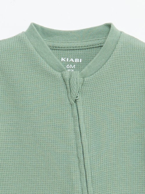 Sacco nanna stile nido d'ape tinta unita con zip - Kiabi