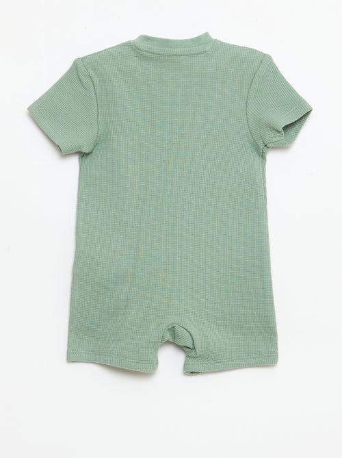 Sacco nanna stile nido d'ape tinta unita con zip - Kiabi