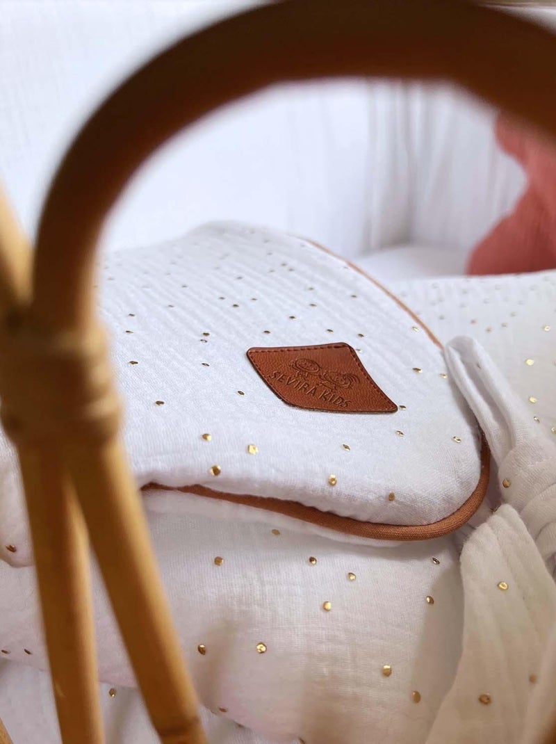 Sacco per fasce in garza di cotone, jeanne | SEVIRA KIDS Bianco dorato - Kiabi