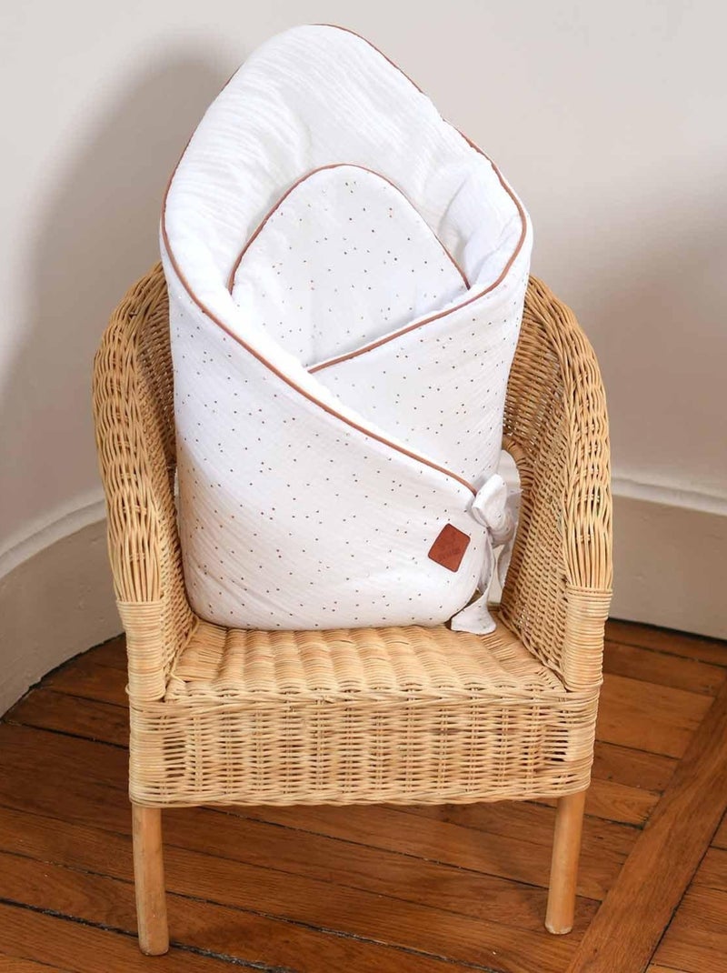 Sacco per fasce in garza di cotone, jeanne | SEVIRA KIDS Bianco dorato - Kiabi
