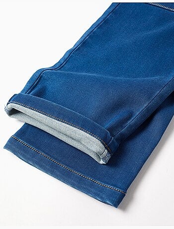 Salopette a gamba larga in jeans con tasche