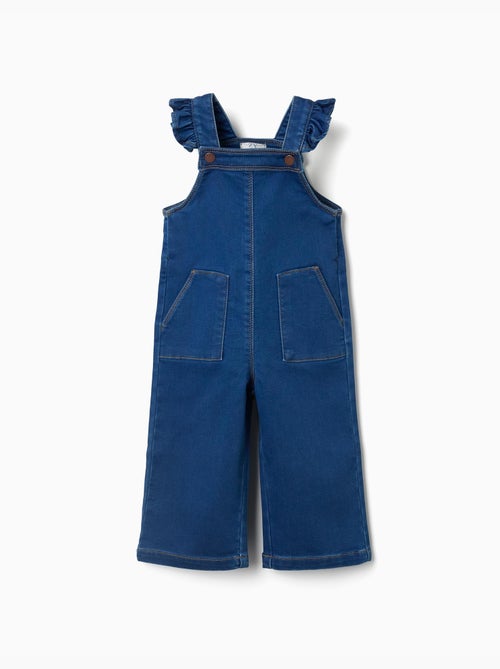 Salopette a gamba larga in jeans con tasche - Kiabi Salopette a gamba larga in jeans con tasche - Kiabi
