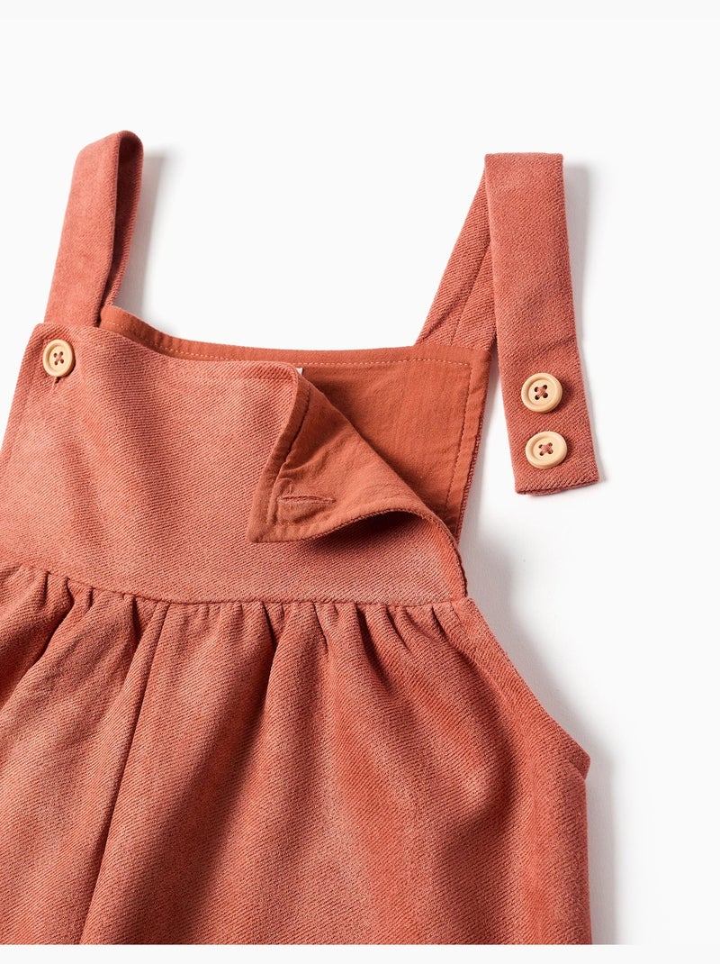 Salopette a gamba larga in maglia interlock con tasche Marrone - Kiabi