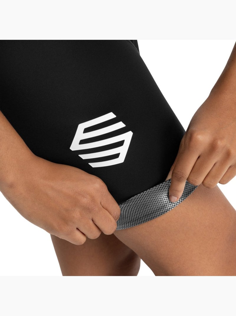 Salopette ciclismo a gamba corta donna ciclismo donna bx time trial Nero - Kiabi