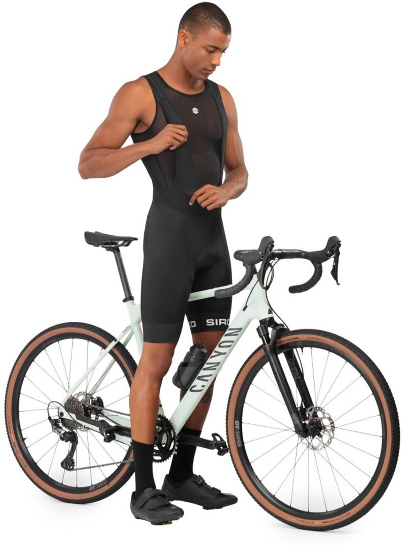 Salopette ciclismo a gamba corta uomo ciclismo uomo aspen Nero - Kiabi
