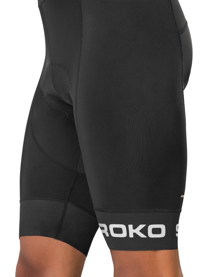 Salopette ciclismo a gamba corta uomo ciclismo uomo aspen Nero - Kiabi