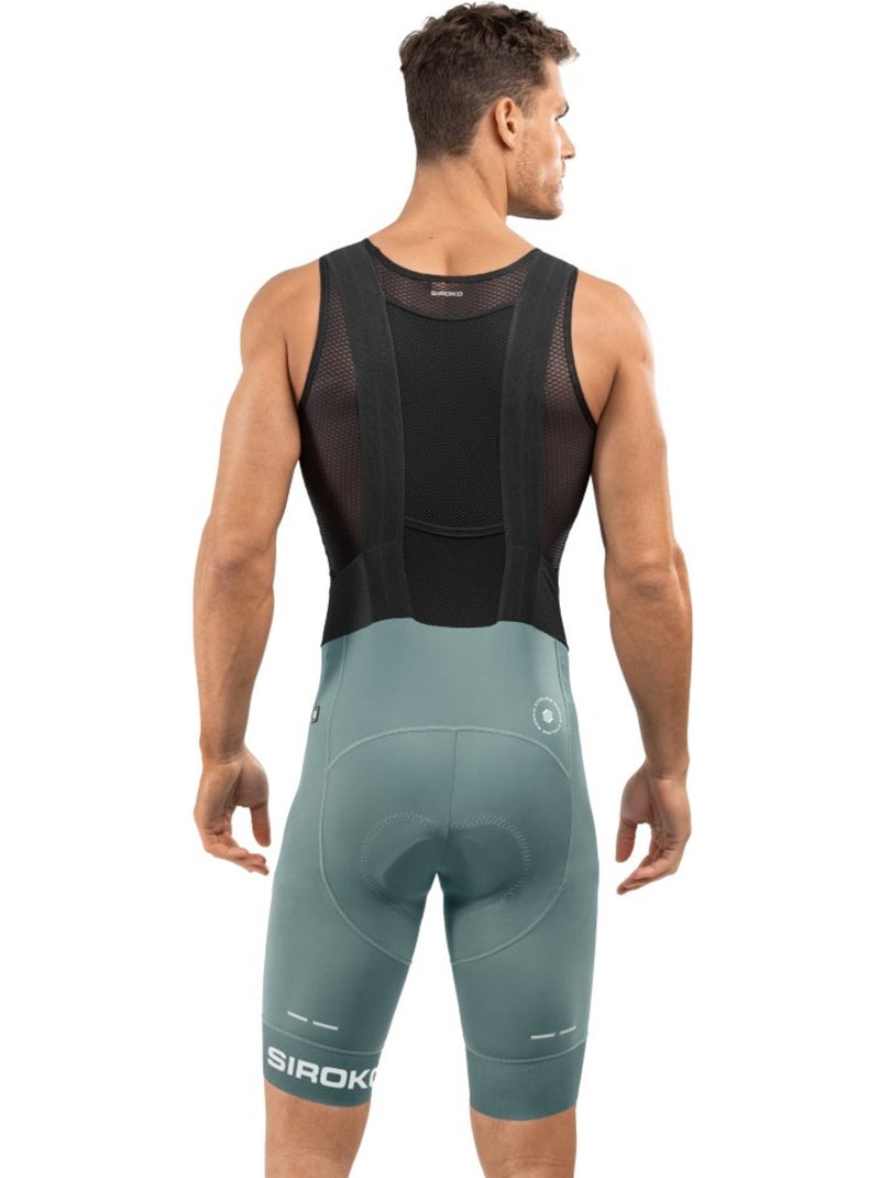 Salopette ciclismo a gamba corta uomo ciclismo uomo bx oberwald Verde scuro - Kiabi