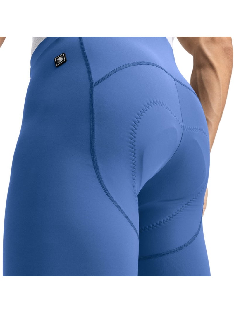 Salopette ciclismo a gamba corta uomo ciclismo uomo bx umbrail Blu marino - Kiabi