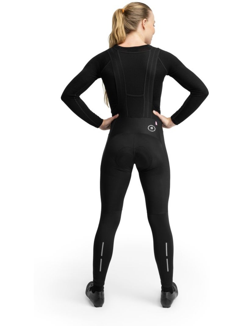 Salopette ciclismo a gamba lunga donna ciclismo donna bx trento Nero - Kiabi