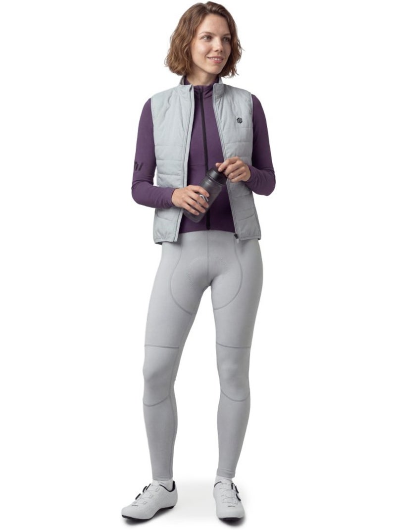 Salopette ciclismo a gamba lunga donna ciclismo donna srx premier-w gray Bianco Grigio - Kiabi