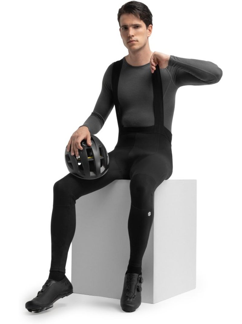 Salopette ciclismo a gamba lunga uomo ciclismo uomo bx bolzano Nero - Kiabi