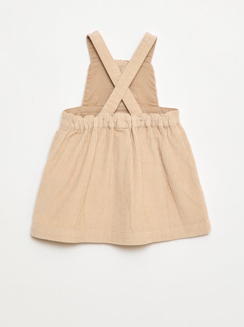 Salopette con bretelle in velluto - Kiabi