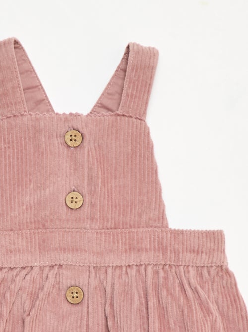 Salopette con bretelle in velluto - Kiabi