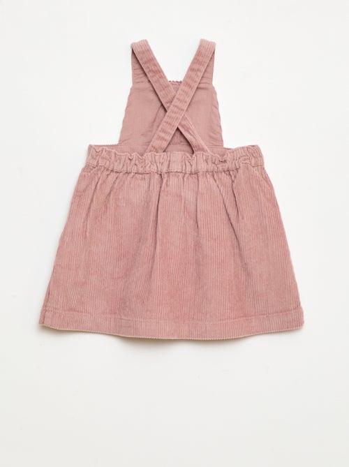 Salopette con bretelle in velluto - Kiabi