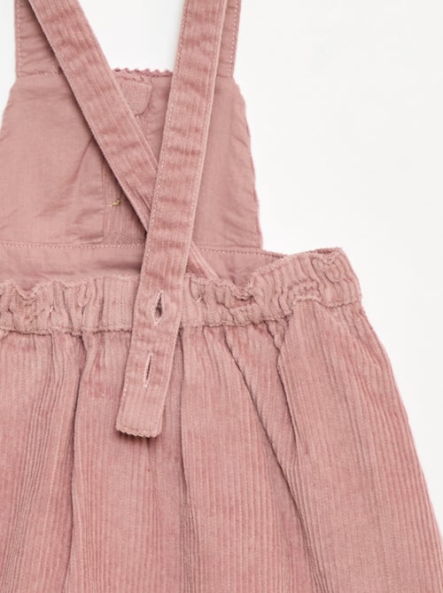 Salopette con bretelle in velluto - Kiabi