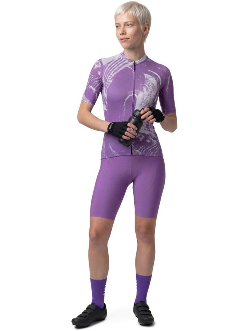 Salopette corta ciclismo donna donna bx-w neon riders Viola - Kiabi