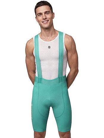 Salopette corta ciclismo uomo uomo bx neon riders