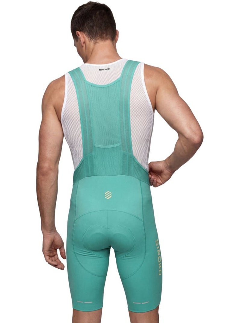 Salopette corta ciclismo uomo uomo bx neon riders Verde - Kiabi