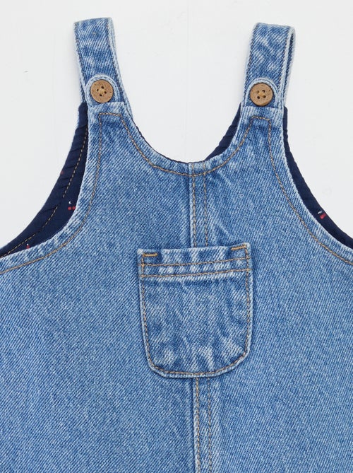 Salopette corta con tasca sul petto - Kiabi