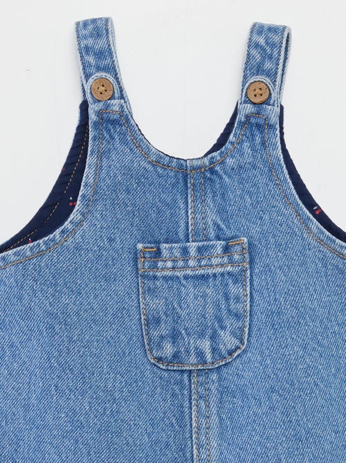 Salopette corta con tasca sul petto - Kiabi