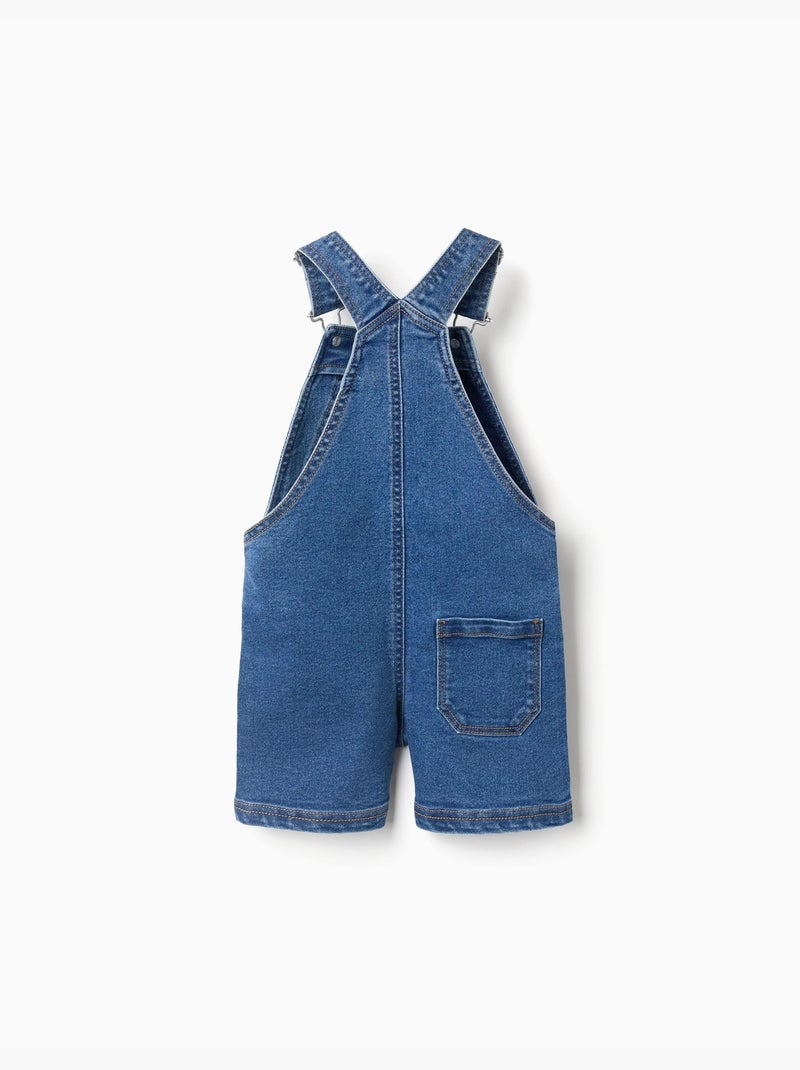 Salopette corta di jeans con tasche Blu Blu - Kiabi
