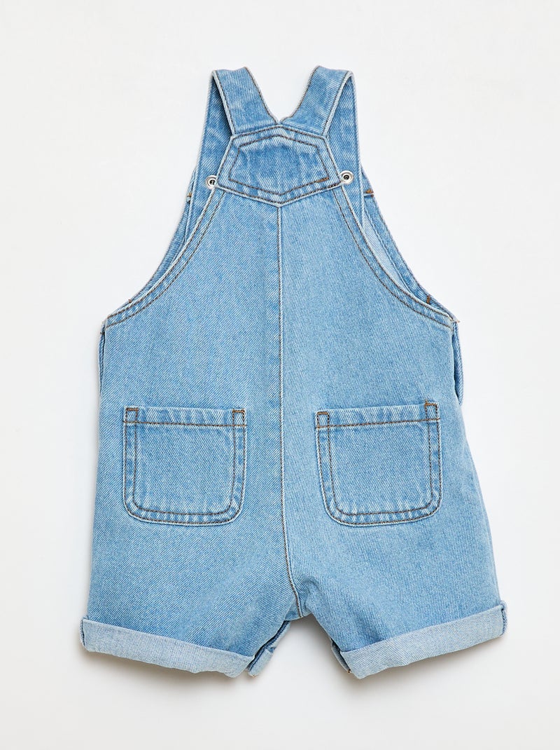 Salopette corta in denim Blu - Kiabi