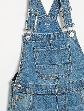Salopette corta in denim