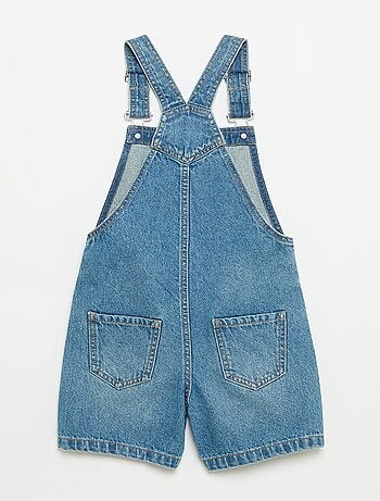 Salopette corta in denim