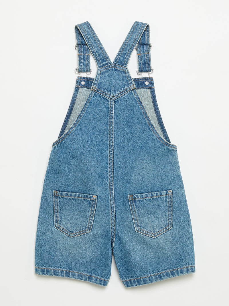 Salopette corta in denim Blu - Kiabi