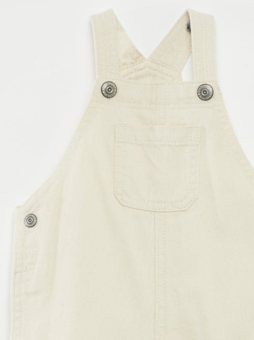 Salopette corta in denim colorato - Kiabi