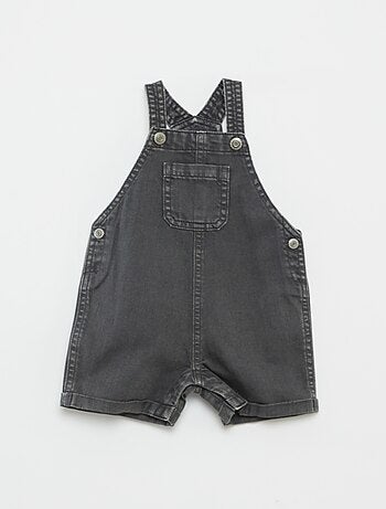 Salopette corta in denim colorato