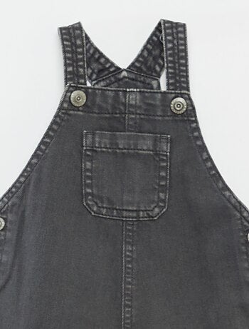 Salopette corta in denim colorato