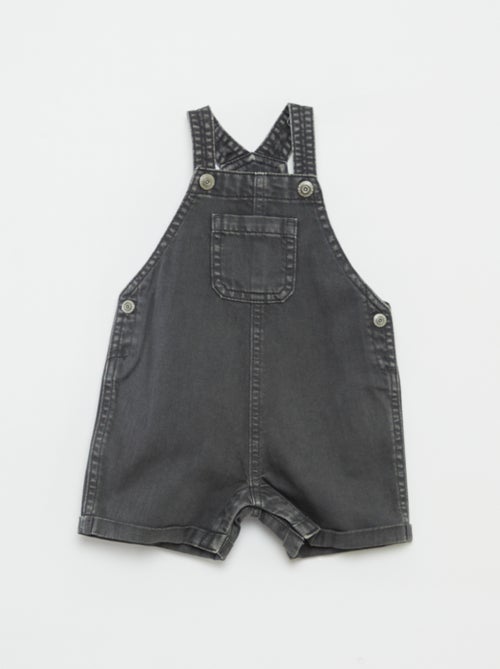 Salopette corta in denim colorato - Kiabi
