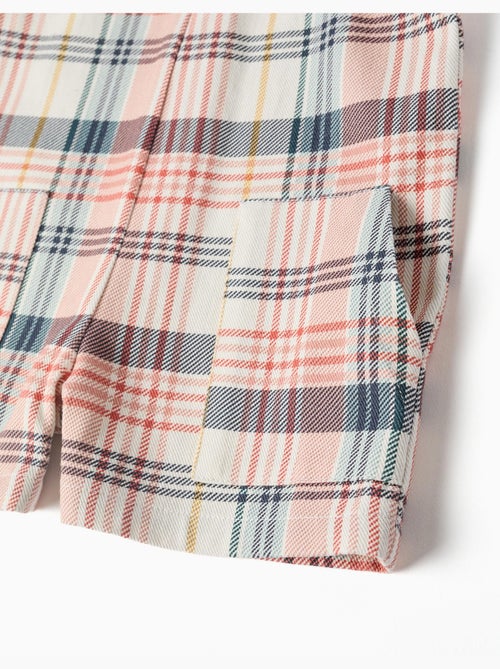 Salopette corta in twill a quadric - Kiabi Salopette corta in twill a quadric - Kiabi