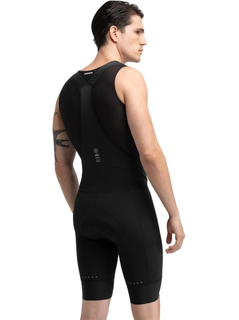 Salopette da ciclismo a gamba corta biodegradabile da uomo ciclismo uomo srx ble Nero - Kiabi