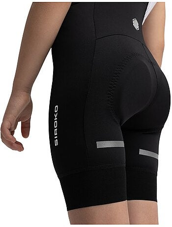 Salopette da ciclismo a gamba corta da bambina ciclismo bambini e bambine k-core
